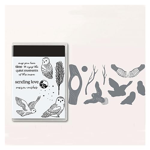 Stempel und Stanzformen für die Kartenherstellung, neue Metallstanzteile, Kartenherstellungszubehör, DIY-Scrapbooking-Fotoalbum, Stempel, Kartenherstellung, dekorative transparente Stempel (Color : S von COCZOO