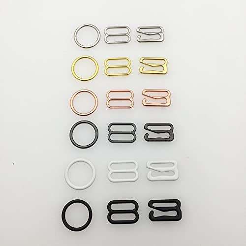 20 Stück 6mm30mm Metall BH-Träger Anpassung Schnallen Unterwäsche Schieber Ringe Clips Für Dessous Anpassung DIY Zubehör von CODAO