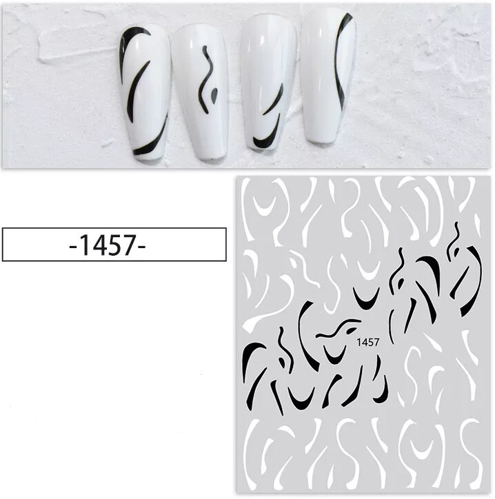 Nail Sticker Abstrakte Linien von COEMbeauty