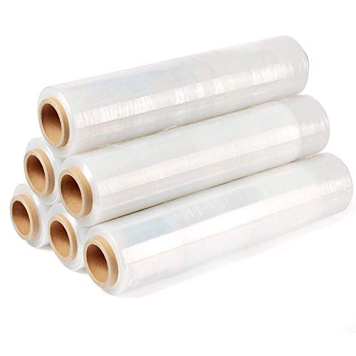 12x Rollen Stretchfolie Wickelfolie Transparent 300m x 20my x 500mm Folienrolle Verpackungsfolie Palettenfolie von COFI 1453