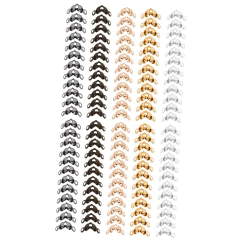 2 Sätze Schmuckketten Set Perlen Juwelen Zum Basteln Schmuckherstellung Endkappen Metallperlen Endkappen Schmuckherstellung Charms Perlen Endkappen 500 Stück * 2 COHEALI von COHEALI