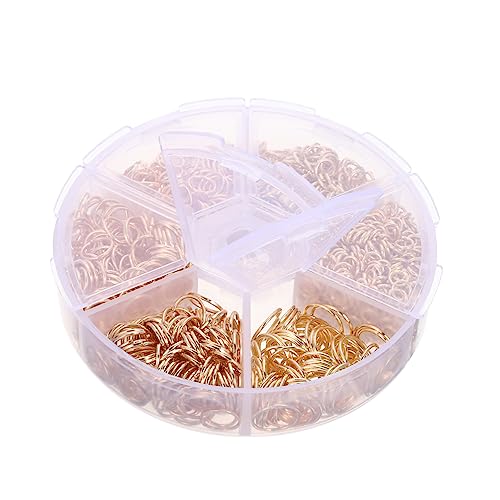 COHEALI 1 Box Schmuck Spaltring Biegeringe Für Schlüsselanhänger Kleiner Biegering Schmuck DIY Ringe Charms Für Die Schmuckherstellung Schmuckherstellungszubehör Pendelleuchte Set von COHEALI