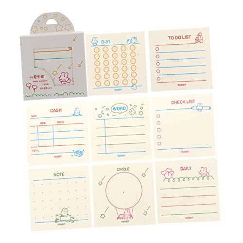 COHEALI 1 Notizsatz scrapbooking zubehör schulsachen notizblock merkzettel Memo-Set Selbstklebende Notizen Klebestreifen Etikettenaufkleber Liste Nachrichtennotizen notizbuchnotizen Papier von COHEALI