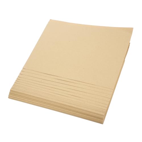 COHEALI 1 Packung Kraftpapier Bedruckbares Kartonpapier DIY-Papier Bastelmaterial braunes Kartonpapier Kraftkarton Decoupage Bastelpapier schwerer Karton DIY-Material Zellstoffpapier Khaki von COHEALI