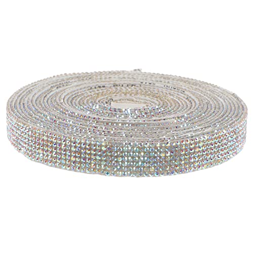 COHEALI 1 Rolle Crystal Hot Diamond Diamantgürtel Kostüm Strass- Strass-Spitzenbesatz Selbstklebende Strasssteine DIY Schmuckband aufkleber selbstklebendes Strassband basteln strass von COHEALI