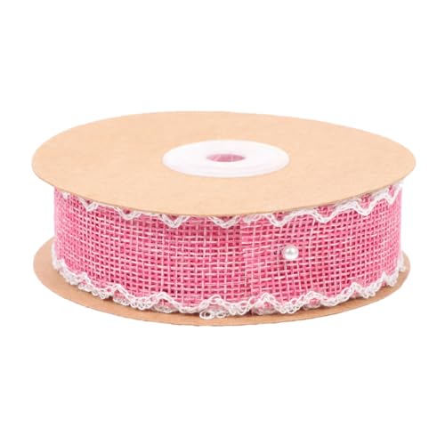 COHEALI 1 Rolle Hanfoptik gepolstert seidenband ribbon Bänder zum Verpacken von Geschenken Verpackungsband Präsentieren Sie Geschenkbänder bänder für kopfbedeckungen selber machen Rosy von COHEALI