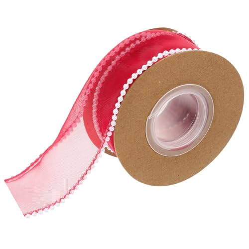 COHEALI 1 Rolle Netzband Schleife gefertigtes Band weihnachtsbaumspitze bögen seidenband ribbon hochzeitsgeschenk breites Band zum Basteln praktisches Geschenkband Polyester von COHEALI