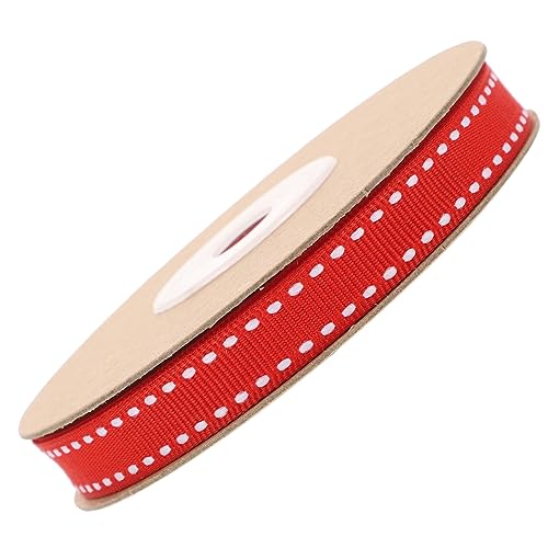 COHEALI 1 Rolle Schleife Hochzeitsband Geschenkband Hochzeitsbänder Scrapbook-Verzierungen Blumenstraußband seidenband ribbon haarpin Band zum Verpacken dekorative DIY-Bänder Polyester rot von COHEALI