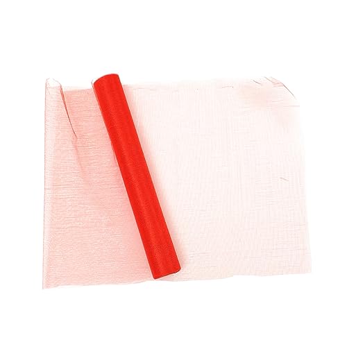 COHEALI 1 Rolle Schnee Schamane Hochzeitsbogen Chiffon dekoratives band für hochzeitszimmer Chiffonvorhänge Organza-Tüll Hochzeitsdekoration seidenband praktisches Band Partyband Garn rot von COHEALI