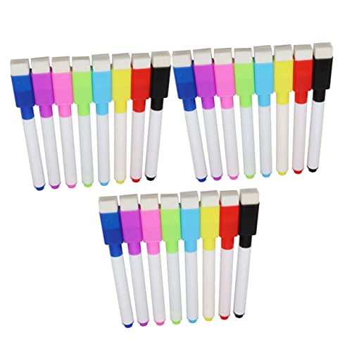 COHEALI 1 Satz 24 Stück magnetischer Markierungsstift bunte Magnetmarker magnetisches Whiteboard schreibutensilien tablettstift magnetische Löschmarker löschbarer magnetischer Marker von COHEALI