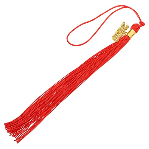 COHEALI 1 Satz Abschluss Quaste Quasten Abschluss Abschlussquaste Mit 2023-charme Doktorhut Abschlussfeier Graduation Cap Abschlusskappen Quasten Arzt Graduierung Quasten Polyester Rot 5st von COHEALI