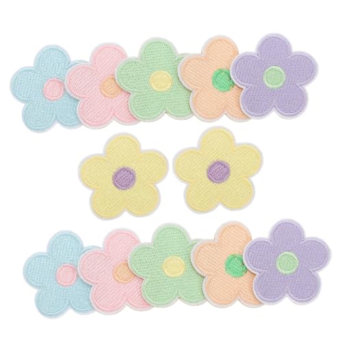 COHEALI 1 Satz Aufnäher Mit Blumenstickerei Flicken Für Kleidung Gestickte Aufnäher Patches Nähen Flecken Schuhreparatur Stickrahmen Taschenaufnäher Kleiderflicken Aufbügeln Polyester 12st von COHEALI