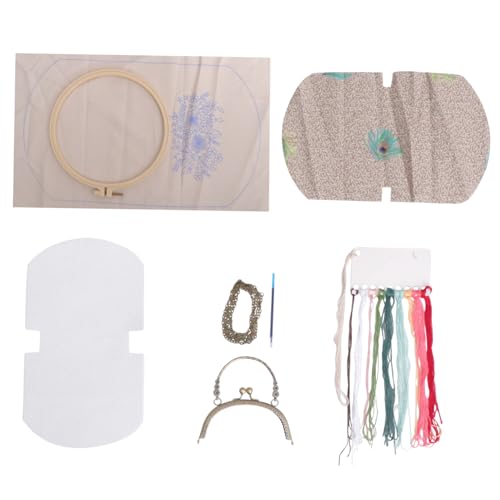 COHEALI 1 Satz DIY-Material-Kit Taschenmaterial selber machen Bausatz für Geldbörsen repair kit sticken für anfänger Kit zur Herstellung von Stickbeuteln Werkzeuge für Schulterhandtaschen von COHEALI