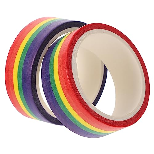 COHEALI 1 Satz Dasselbe Und Washi Tape Scrapbook-klebeband Buntes Abdeckband Diy Scrapbooking Zubehör Büromaterial Aufkleber Mehrzweck-washi-tape Dekoratives Washi-tape Papier Colorful 2st von COHEALI