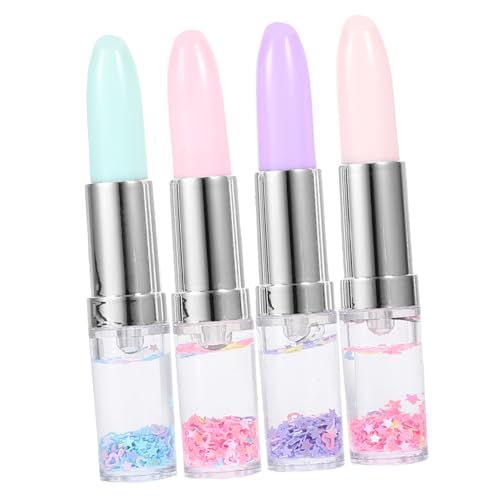 COHEALI 1 Satz Gel Stift Student Gelstift Lippenstiftstift Gelstift in Lippenstiftform Kreativer Gelstift Schöne Gelstifte Lippenstift Kugelschreiber Einzigartige Gelstifte Plastik 4 Stück von COHEALI