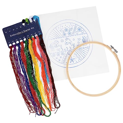 COHEALI 1 Satz Kreuzstich Stickset für Anfänger DIY-Strickpakete Strickpakete für Stoffmalerei Nähzubehör embroidery handwerkskunst Stickerei-Starter-Kits Sticksets für Anfänger Polyester von COHEALI