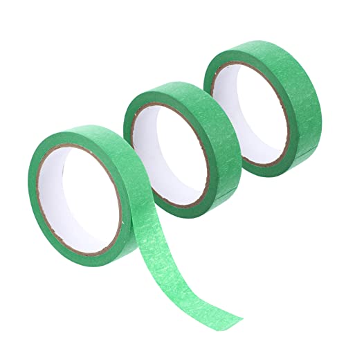 COHEALI 1 Satz Malerband Bastelband Farbband Band Machen Beschreibbares Beschriftungsband Geschenkband Farbiges Klebeband Washi-tape Aufkleber Abdeckband Papier Klebeband Green 3st von COHEALI