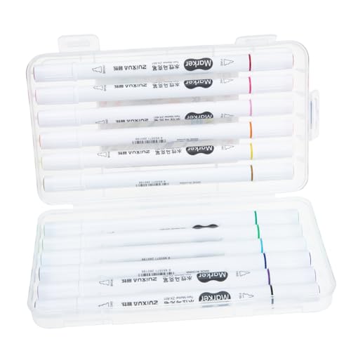 COHEALI 1 Satz farbige Markierungen Textmarker Pinselstift Marker für Acrylmalerei Stifte für Fotoalben Acrylfarben-Marker Malstifte schulzeug marker stifte Acrylstifte Farbstifte Plastik von COHEALI