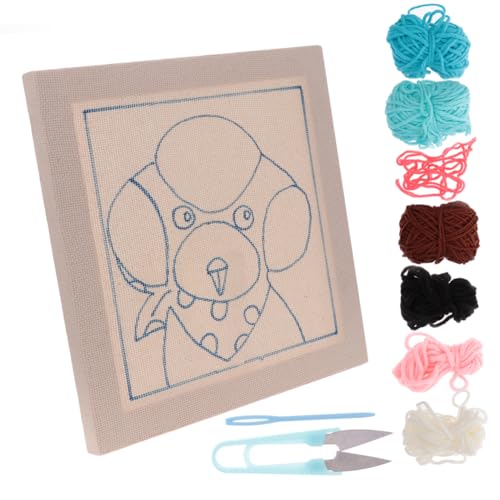 COHEALI 1 Satz handgefertigte Stickmaterialien Stickwerkzeuge Stickerei-Kits Stickset für Kinder Starter-Kit für Handstickerei embroidery kit wandverkleidung Stickereizubehör von COHEALI