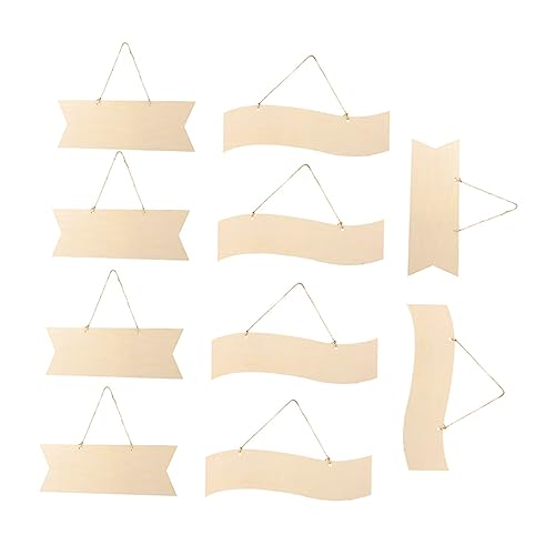 COHEALI 1 Set DIY Holzspäne DIY Zubehör DIY Zubehör Augäpfel Zum Basteln Gefrostete Weinflaschen Leere Unvollendete Leere Schilder Leere Plaketten Zum Basteln Lutscherkissen von COHEALI