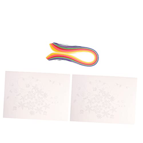 COHEALI 1 Set Papier Quilling Werkzeug Set Bunte Papierstreifen Scrapbooking Set Kartenherstellungs Sets Kartenherstellungszubehör Interessantes DIY Set Sammelalbum Set von COHEALI