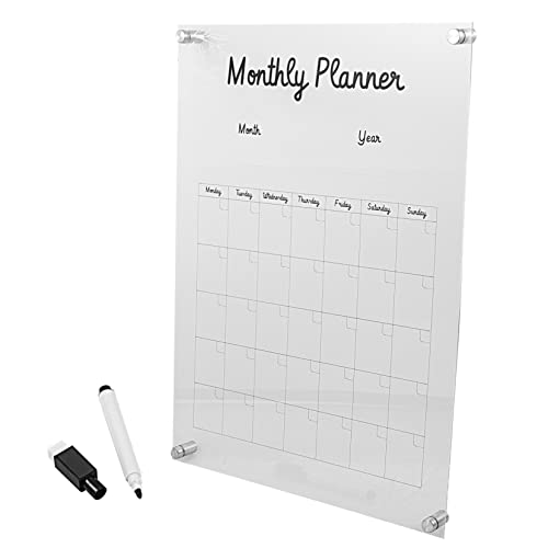 COHEALI 1 Set Wochenplanertafel Acryl Nachrichtentafel Klare Nachrichtentafel Kalender Magnetisches Whiteboard Für Kühlschrank Magnetischer Kühlschrank Notizblock Wochenplan von COHEALI