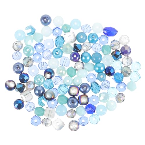 COHEALI 1 Verschiedene Perlen für die Schmuckherstellung Perlen für die Herstellung von Armbändern DIY Perlen Masse beads for bracelets kristallperlen Acrylperlen Lose Perlen basteln Blue von COHEALI