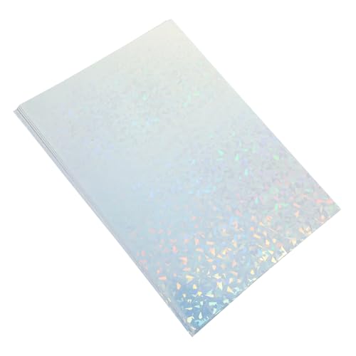 COHEALI 10 Blatt Blatt PVC-Aufkleber bedrucken Aufkleberpapier hologramm sticker Kopierpapier etiketten aufkleber für maschine drucken Druckerpapier Konstruktionspapiere Glitzer-Fotopapier von COHEALI