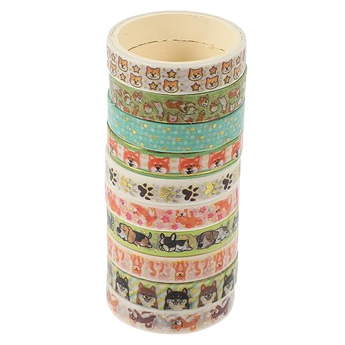 COHEALI 10 Rollen Heißpräge-Washi-Tape Washi-Tape-Ideen dekorative Klebebänder Abdeckband scrapbbok the washi tape dekorative Bänder für Sammelalben Scrapbook-Klebebänder selber machen von COHEALI