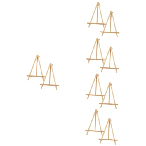 COHEALI 10 Stk Leinwandhalterständer Stativ-Präsentationsständer aus Buchenholz Malstaffelei ausstellungsständer easel Staffelei für Fotodisplays kleiner Staffeleiständer Stand hölzern von COHEALI