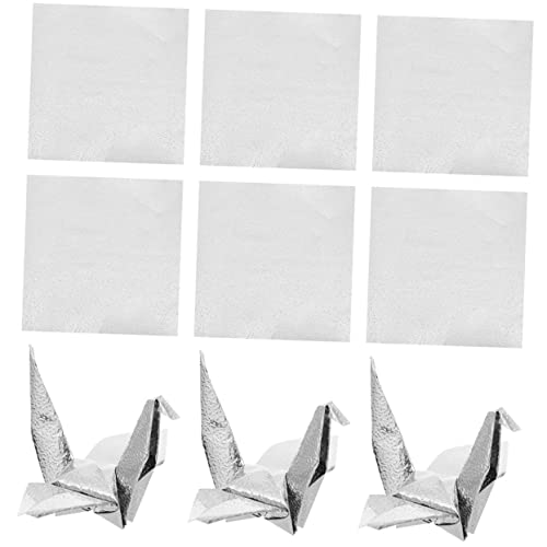 COHEALI 100 Blatt Einseitiges Perlmutt-origami Faltbares Papierornament Bastelpapier Selber Machen Diy-papier Papier Falten Origami Papier Selber Machen Origami-papier Quadrat Kind von COHEALI