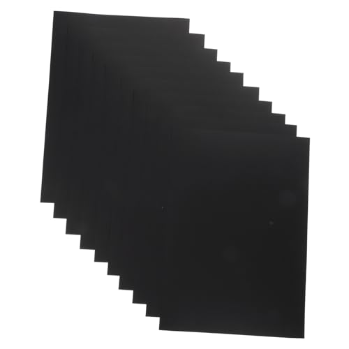 COHEALI 100 Blatt schwarzer Karton Visitenkartenpapier Zeichnen von Kraftpapier Papiere für Kunstmalerei leer scrapbook paper paketpapier Papier zum Malen Skizzenpapier Papierstau Black von COHEALI