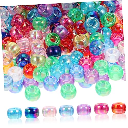 COHEALI 1000 Stück Große Lochperlen Perlen für Schmuck Perlenanhänger runde Distanzperle Perlen für Halskette Bunte Perlen kunststoffperlen bracelet beads kleine Perlen DIY-Perle Acryl von COHEALI