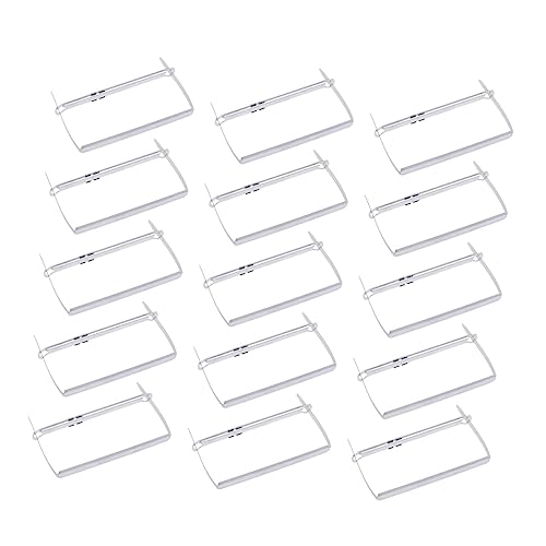 COHEALI 100st Locher Mattes Stahlfinish Papier Ablageclip Heftstreifenverschluss Metallstempel 2-loch-stanzer Silver von COHEALI