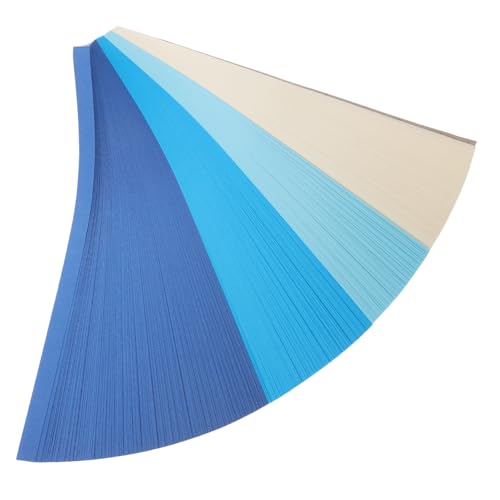 COHEALI 1080 Stück Origami Papier Sterne Papierstreifen Sternfaltpapier Sternpapier Blau von COHEALI