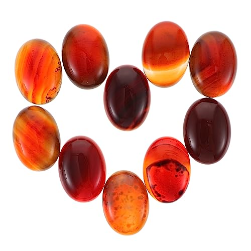 COHEALI 10St Edelstein-Patch Halbedelsteine Cabochons, Steine, Perlen Cabochon-Perlen aus Stein -Ring schmucksteine gemuse Cabochon-Perlen für Schmuck Edelsteine ​​basteln Naturstein von COHEALI