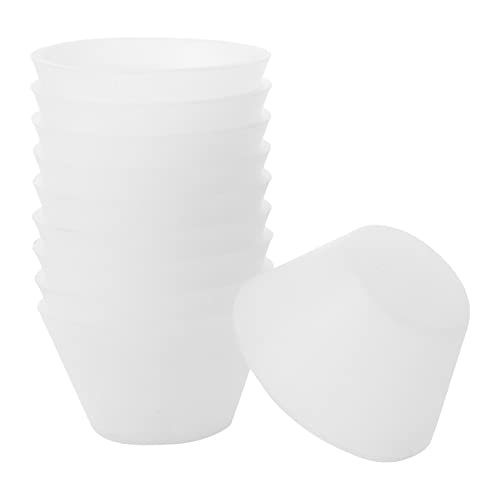 COHEALI 10St Klebebecher Waagebecher Rührbecher Becher zum Ausgießen von Acrylfarbe Epoxid-Mischbecher Tasse zum Selbermachen disposable cups DIY zubehör Silikon-DIY-Tool Kieselgel Weiß von COHEALI