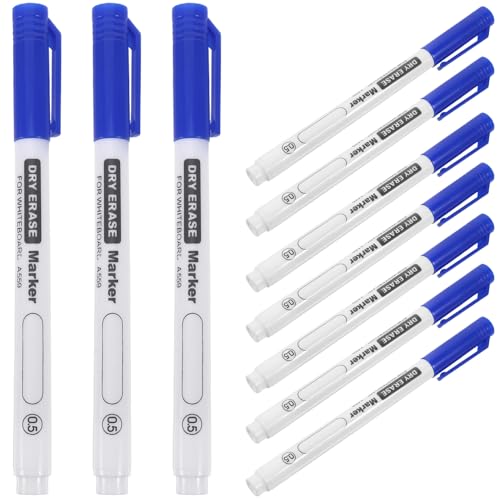 COHEALI 10St schreibkladde whiteboard stift stifte whiteboard marker pen witheboardmarker Schüler Markierstift Schulteil Textmarker Schülermarker Graffiti-Markierungsstift Plastik Blue von COHEALI