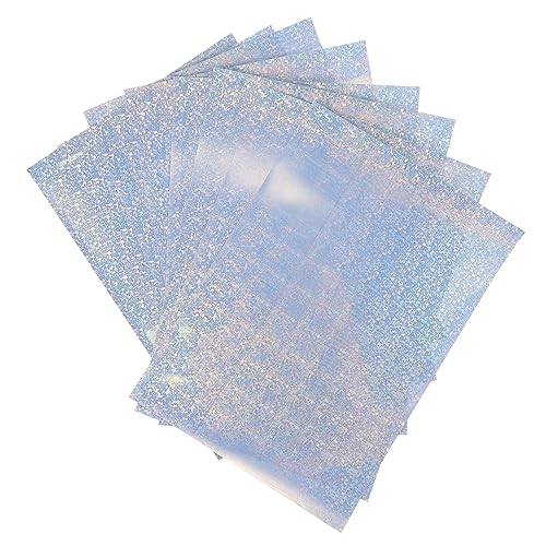 COHEALI 10st Regenbogen-druckpapier Bedruckbarer Vinyl-aufkleber Wasserfeste Premium-fotopapiere Wasserfeste Reflektierende Fotopapiere Aufkleberpapier A4-papier Druckerpapier Das Haustier von COHEALI