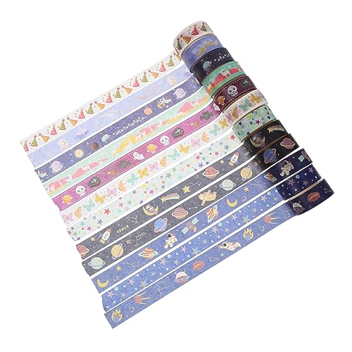 COHEALI 12 Rollen Nachtleuchtende Japanische Papieraufkleber Deko Bastelband Notizbuch Bänder Washi Tapes Klebebänder Süße Washi Tape Bänder Für Scrapbooking Washi Tape Für von COHEALI