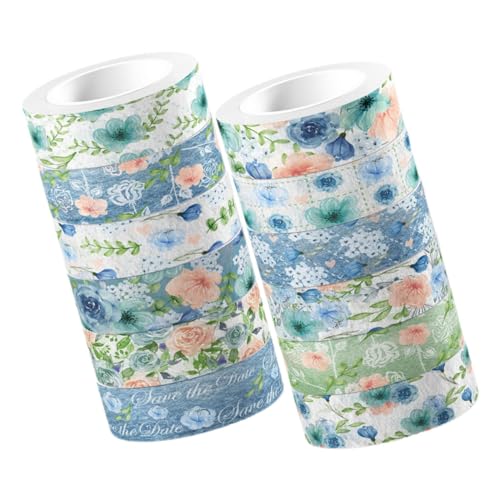 COHEALI 12 Rollen Taschenmaterial bastelmaterial für kinder bastelsets für kinder hinterlässt Washi-Tape Scrapbooking-Klebeband aufkleber dekorative klebebänder selber machen Planerband von COHEALI