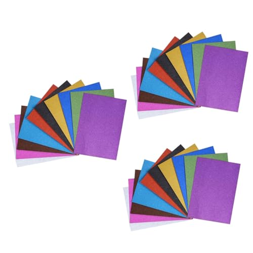 COHEALI 120 Blatt Handgefertigtes Goldpulverpapier Kartonpapier Glitzerpapier Basteln Aus Papier Baupapier Verschiedene Farben Quadratisches Origami-papier Glitzer-outfit Farbkarton von COHEALI