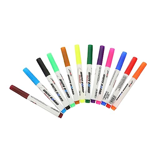 COHEALI 12st Whiteboard-stift Trocken Abwischbare Malstifte Trocken Löschen Whiteboard-marker Für Kinder Markierungen Kindermarker Weiße Kreide Schüler Markierstift Wassermarker Plastik von COHEALI