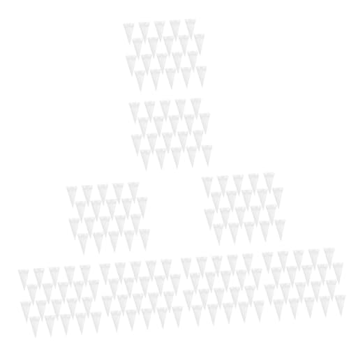 COHEALI 160 Stk Hochzeits Papier Blumen Röhre Süßigkeitensträuße Mini-blumenstrauß Geschenkpapier Buffet-schokolade Straußpapier Verjüngt Sich Spitzenblütenkegel Aus Blumenpapier Eis von COHEALI