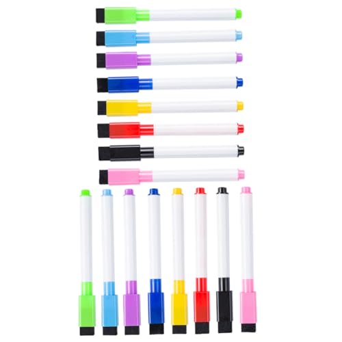 COHEALI 18 Stück Whiteboard Stifte Trocken Abwischbare Marker Feine Spitze Magnetische Whiteboard Marker Magnetischer Whiteboard Spiegel Tragbares Whiteboard Für Kinder Trocken von COHEALI