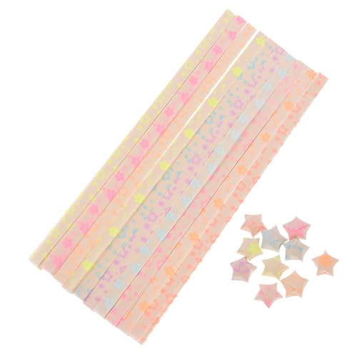 COHEALI 180 Stk Leuchtendes handgemachtes Origami weihnachten dekoration xmas decoration paper strips for stars papierbasteln buntpapier Papierstreifen Sternstreifen aus Origami-Papier von COHEALI