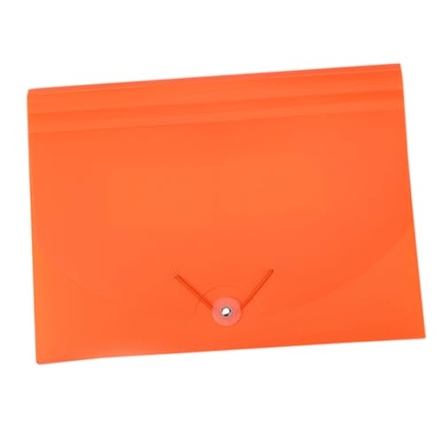 COHEALI 1Stk Organtasche storage pockets storage bags kunststofftasche papiersammler document bag Dokumentenordner Ordner-Organizer-Tasche Orangefarbener Dateiordner Office-Dateiordner pp von COHEALI