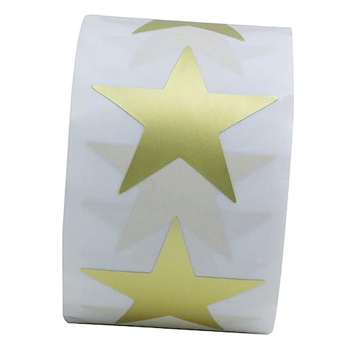 COHEALI 2 Rollen Pentagramm-Preispapier kleine Sternaufkleber goldener Sternaufkleber für Kinder belohnungssticker kinder einmallätzchen für kinder Etiketten abnehmbarer Sternaufkleber von COHEALI