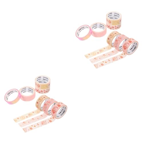 COHEALI 2 Sätze 2 Sets Washi Tape Klebeband Aufkleber DIY Deko Bänder Schreibwaren Klebeband Geschenkverpackungsband Sammelalbum Dekorative Bänder Selbstklebende DIY 7 Rollen * 2 von COHEALI