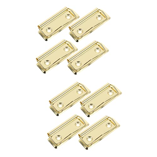 COHEALI 2 Sätze Bindemittel Binder-clip-dekorationen Große Clipboard-clips Bretter Aktenhefter Papierklemmen Ordner Scrapbook-clips Clips Ersetzen Aluminiumlegierung Golden 4 Stück * 2 von COHEALI